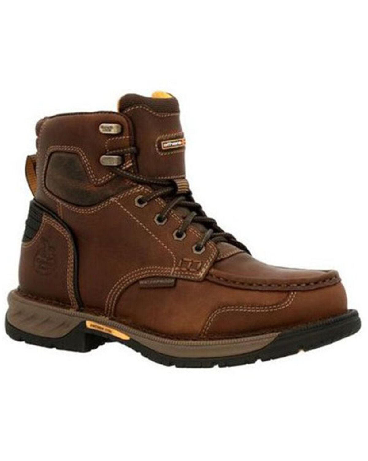 Image #1 - Georgia Boot Men's Athens 360 Waterproof Work Boots - Steel Toe, Brown, hi-res