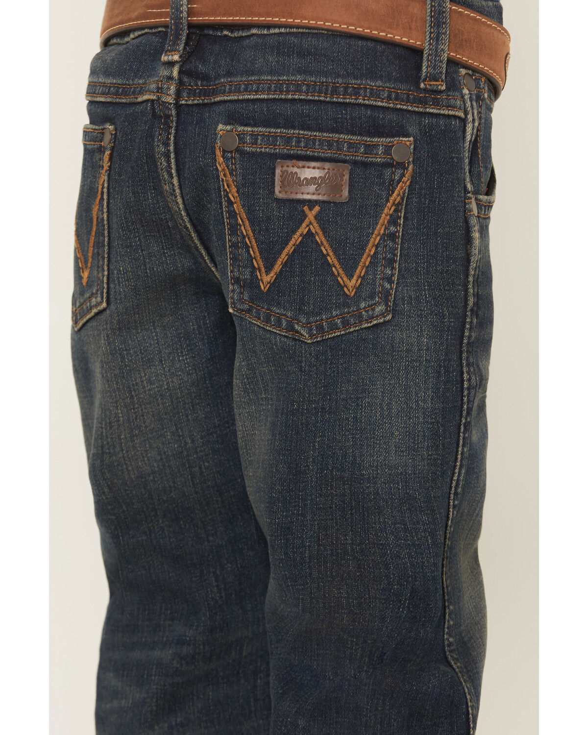 Image #4 - Wrangler Retro Little Boys' Slim Bootcut Stretch Denim Jeans, Blue, hi-res