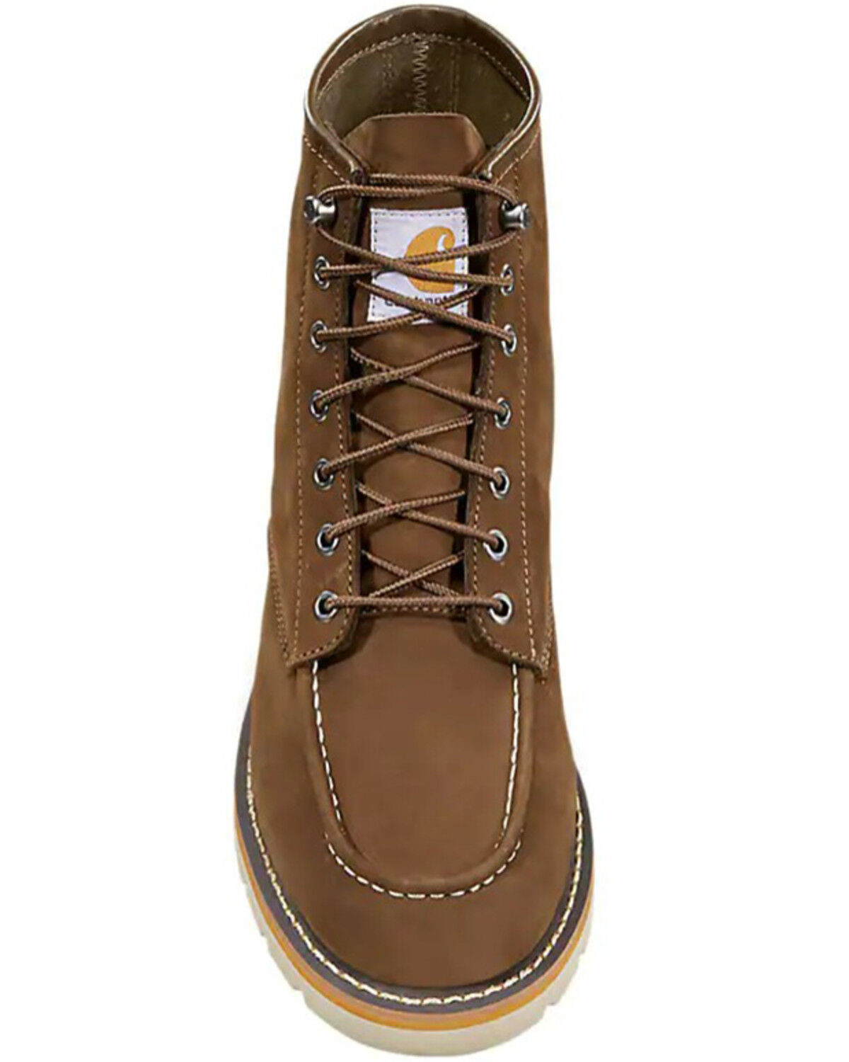 Image #4 - Carhartt Men's Moc 6" Wedge Boot - Soft Toe, Dark Brown, hi-res