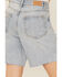 Image #4 - Show Me Your Mumu Women's Brentwood Distressed Denim Jean Shorts, Blue, hi-res