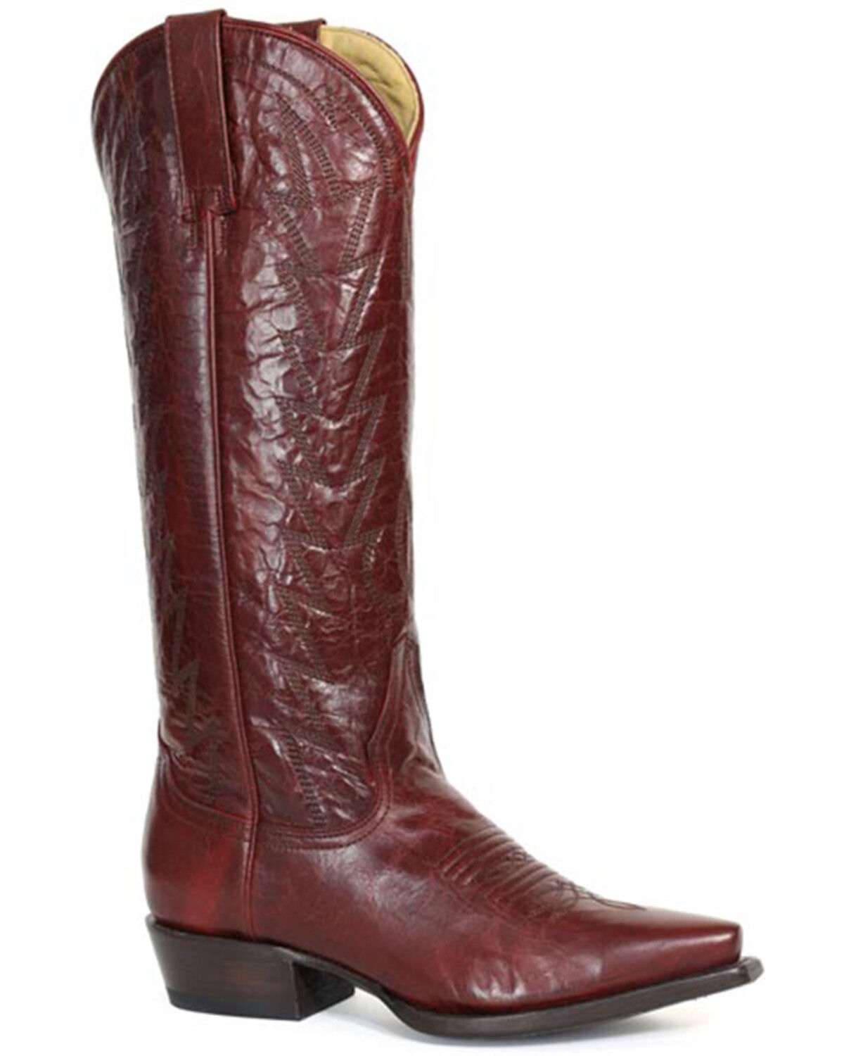 Image #1 - Stetson Women's Dove Tall Western Boots - Snip Toe, Red, hi-res