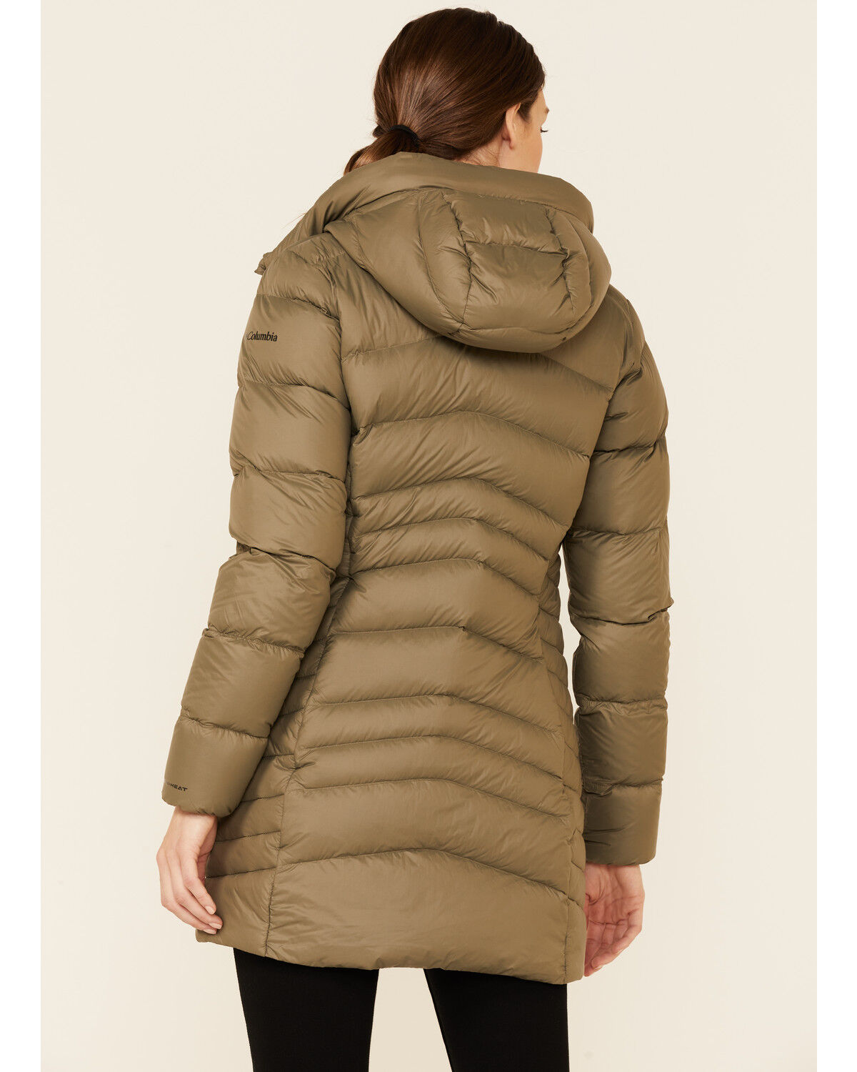 Image #4 - Columbia Women's Autumn Park Hooded Zip-Front Down Puffer Jacket, Green, hi-res