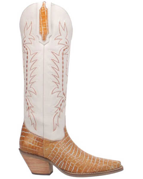 Image #2 - Dingo Women's High Lonesome Tall Western Boots - Pointed Toe , Camel, hi-res