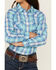 Image #3 - Ariat Girls' Real Plaid Print Long Sleeve Snap Western Shirt, Blue, hi-res