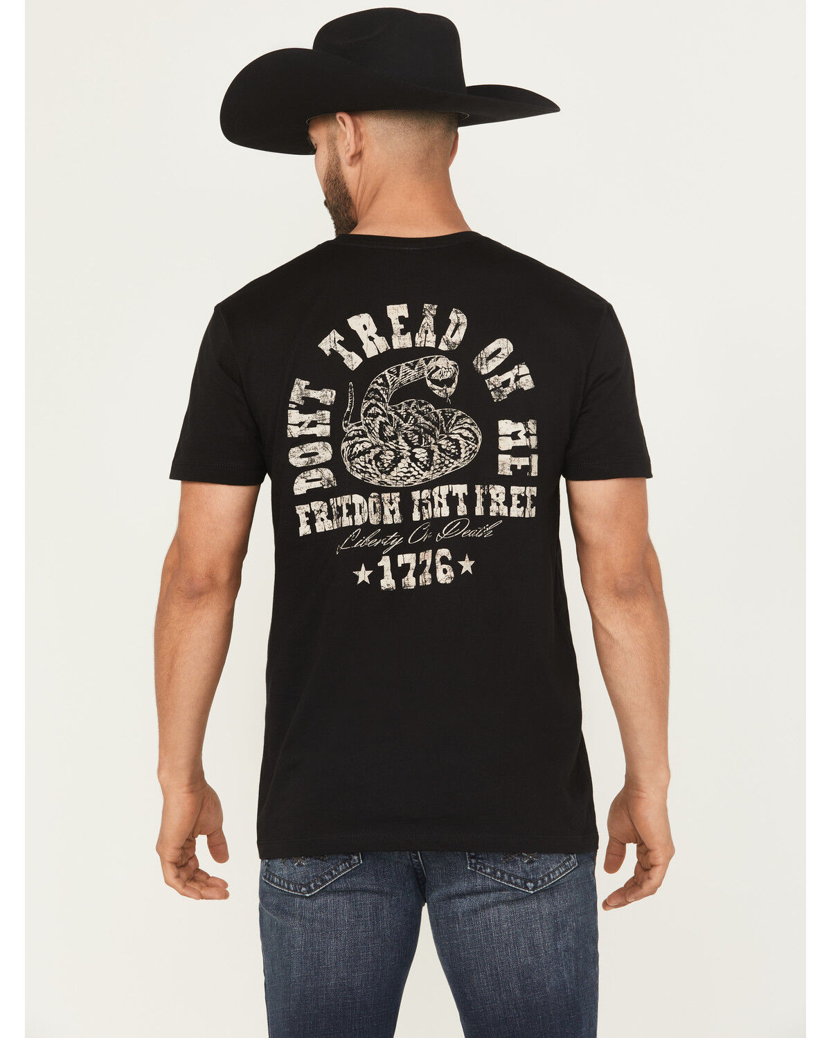 Image #1 - Cody James Men's Freedom Isn't Free Short Sleeve Graphic T-Shirt, Black, hi-res