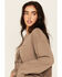 Image #2 - Ariat Women's West Days Graphic Sweatshirt, Tan, hi-res