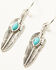 Image #2 - Shyanne Women's Feather Horseshoe Bull Earring Set - 3 Piece, Silver, hi-res