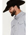 Image #3 - Wrangler Men's Plaid Print Long Sleeve Performance Snap Western Shirt, Black, hi-res