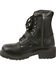 Image #9 - Milwaukee Leather Men's Buckled Lace-Up Boots - Round Toe , Black, hi-res