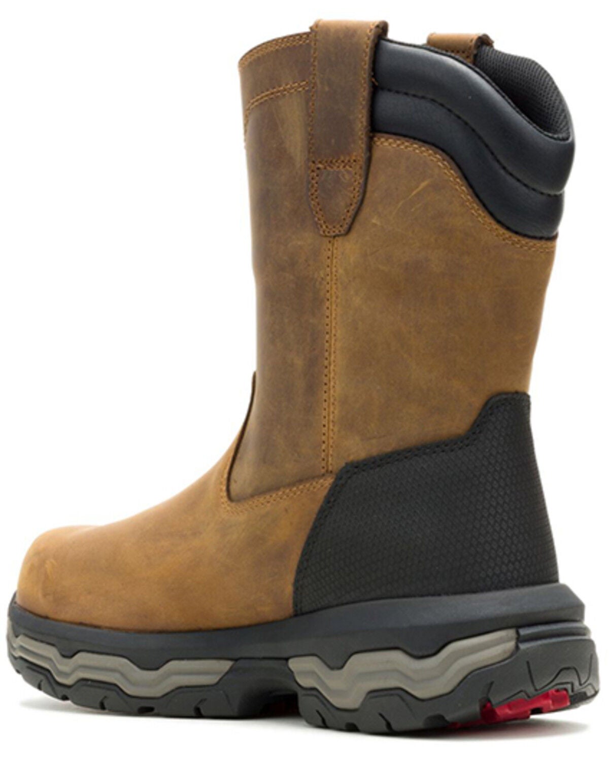 Image #3 - Wolverine Men's Alpha Infinity System Pull-On CarbonMax&reg; Wellington Work Boots - Composite Toe, Dark Brown, hi-res