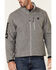 Image #3 - HOOey Men's Solid Grey Sleeve Logo Zip-Front Softshell Jacket , , hi-res