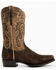 Image #3 - Dan Post Men's Exotic Ostrich Leg Western Boots - Square Toe, Chocolate, hi-res