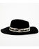 Image #3 - Nikki Beach Women's New Moon Felt Fedora Hat, Black, hi-res