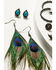 Image #2 - Shyanne Women's Enchanted Forest 6-Piece Peacock Feather Earrings Set, Pewter, hi-res