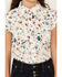 Image #3 - Shyanne Girls' Pine Haven Printed Sleeveless Snap Western Shirt , Cream, hi-res
