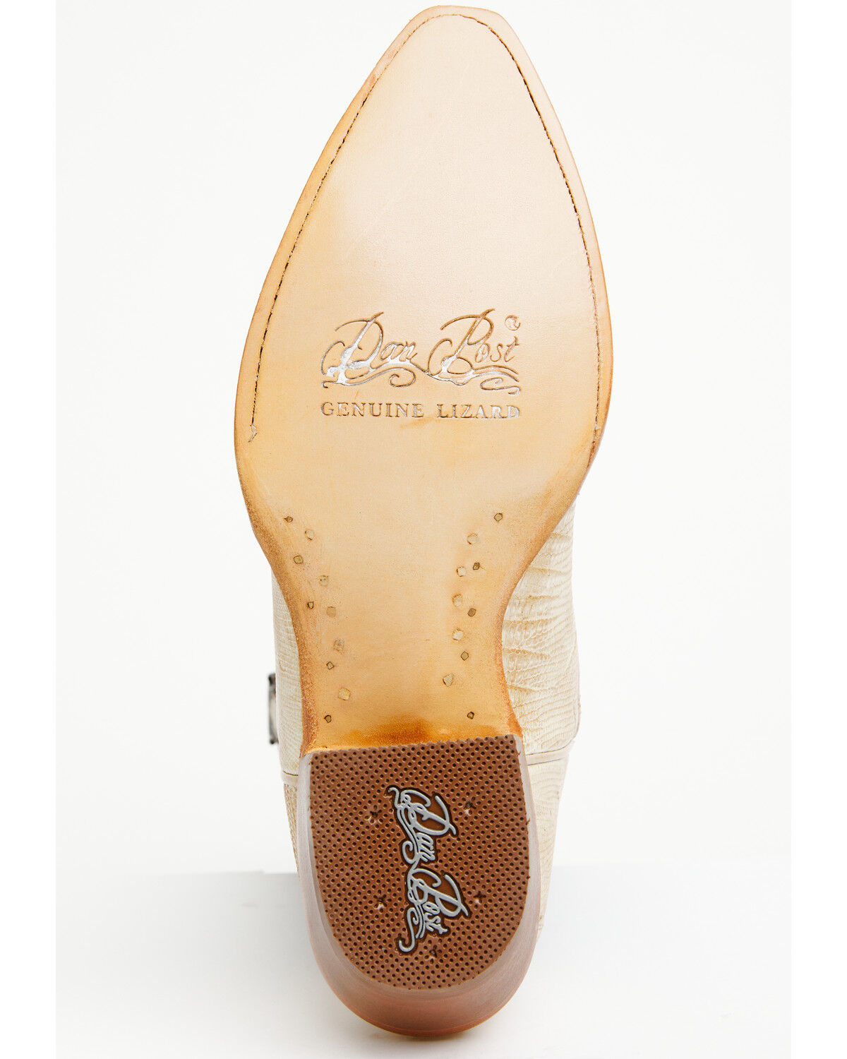 Image #7 - Dan Post Women's Exotic Teju Lizard Western Boots - Snip Toe, Ivory, hi-res