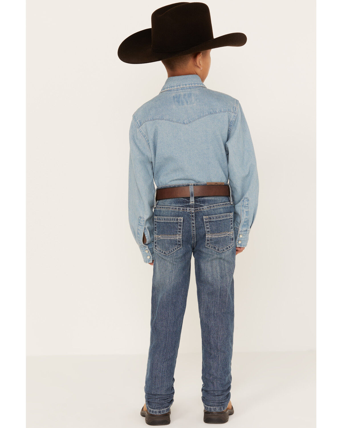 Image #3 - Cody James Little Boys' Light Wash Casey Stackable Straight Jeans, Light Wash, hi-res