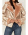 Image #3 - Shyanne Women's Lux Metallic Faux Shearling Jacket, Rose, hi-res