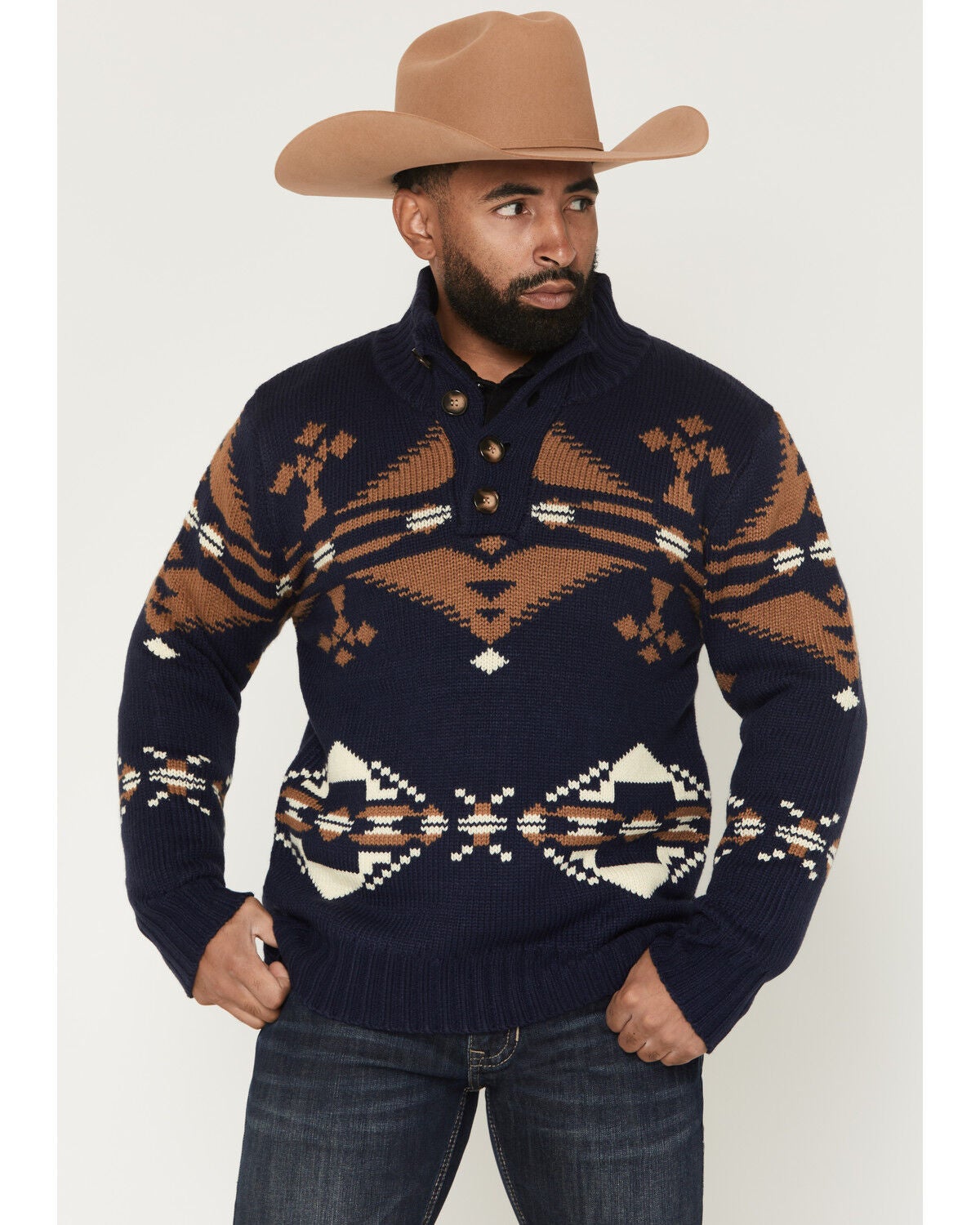 Cotton & Rye Men's Solid Cable Knit Sweater | Sheplers