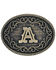 Image #1 - Montana Silversmiths Filigree Initial A Belt Buckle, Bronze, hi-res
