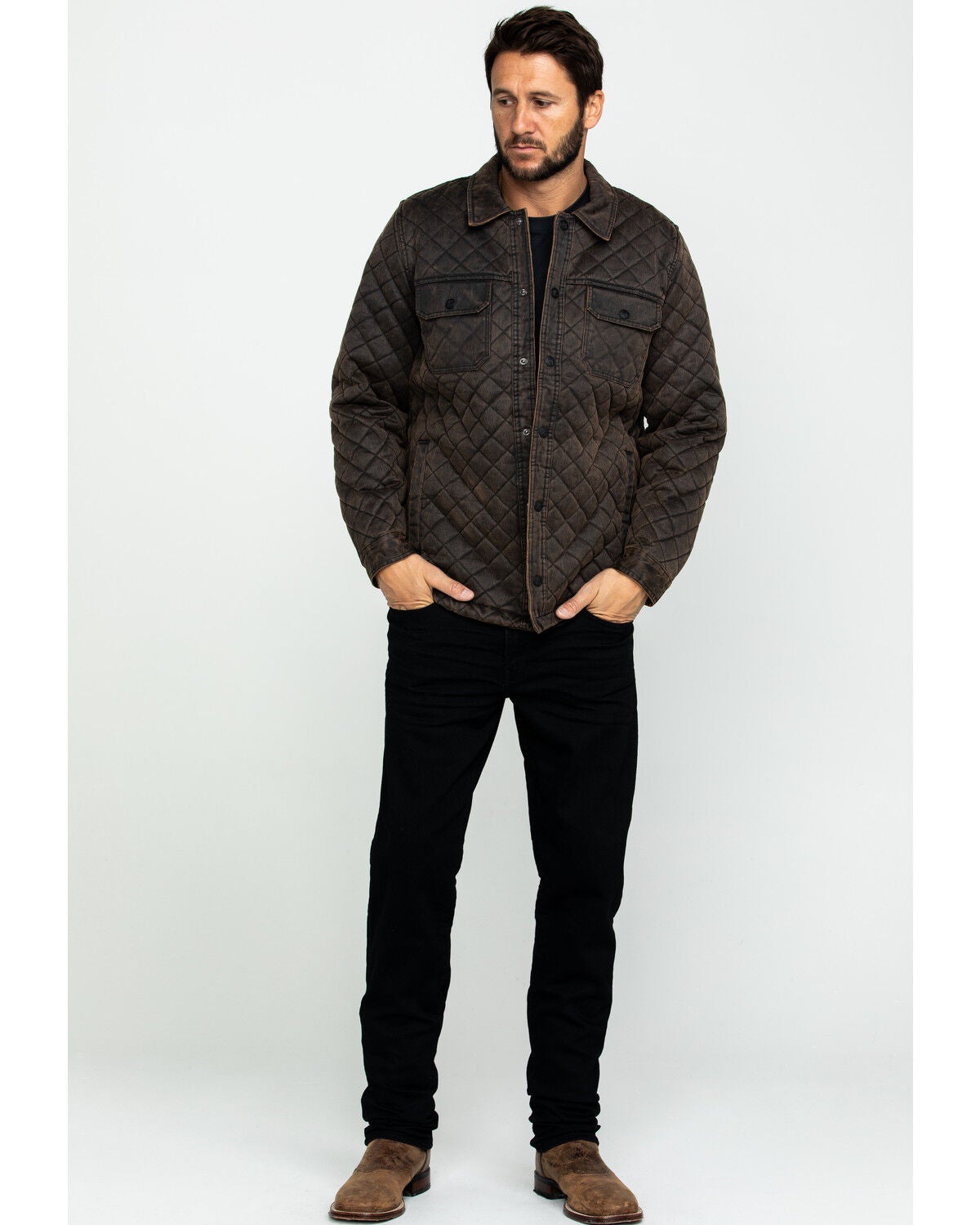 Rockwell Oil Skin Shirt Jacket | Sheplers