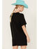 Image #4 - Girl Dangerous Women's Cowgirl Sunset Short Sleeve Tee Dress, Black, hi-res