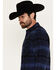 Image #2 - Pendleton Men's Burnside Plaid Print Long Sleeve Button-Down Flannel Shirt, Black, hi-res
