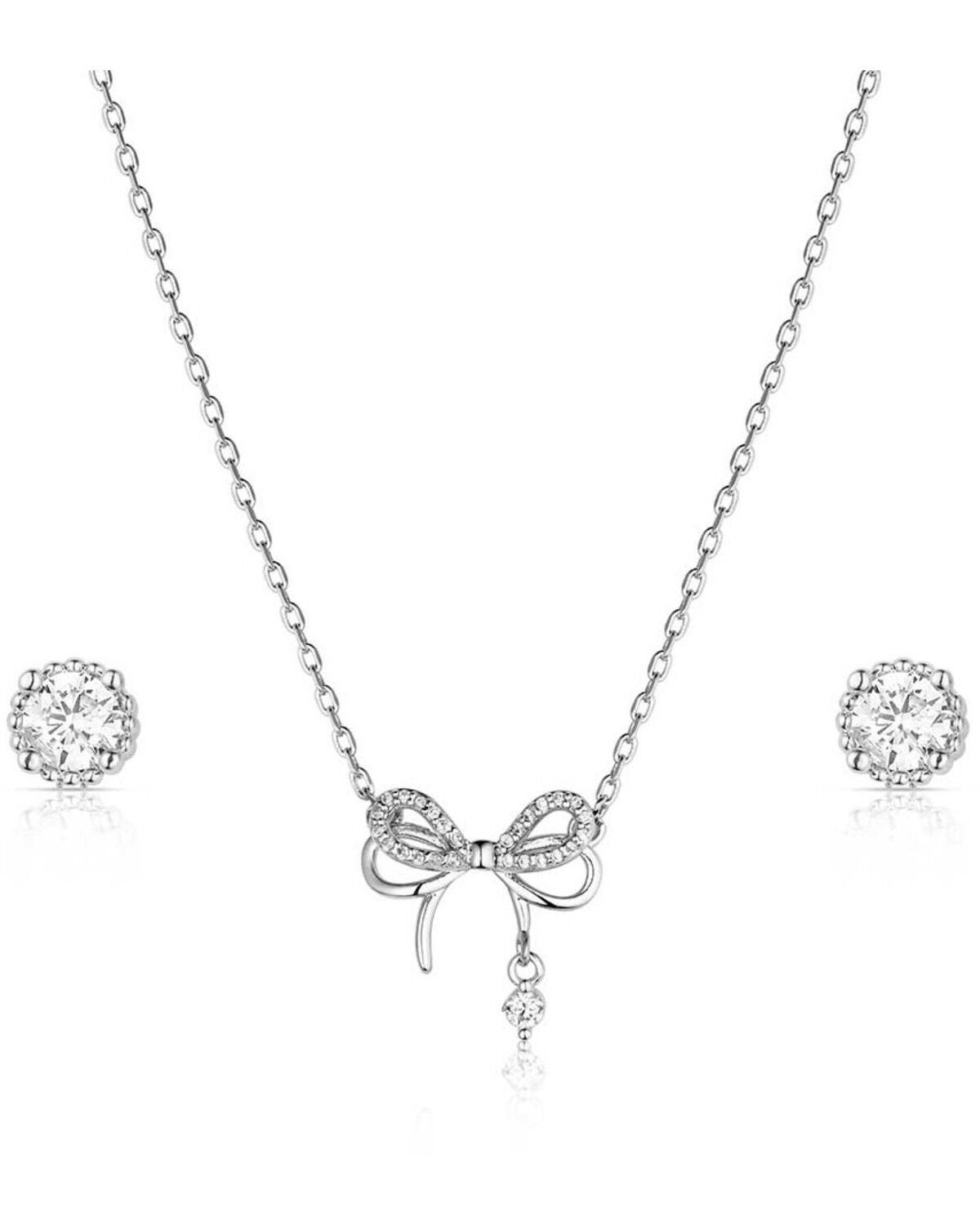 Image #1 - Montana Silversmiths Women's Sweetheart Jewelry Set - 2 Piece, Silver, hi-res