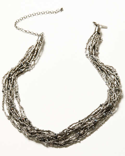 Image #1 - Shyanne Women's Enchanted Forest Beaded Multi-strand Necklace, Pewter, hi-res