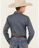Cody James Boys' Cowboy Long Sleeve Snap Western Shirt, Steel Blue, hi-res