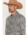 Image #2 - Cody James Men's Botanical Paisley Print Long Sleeve Button-Down Stretch Western Shirt - Big, Black, hi-res