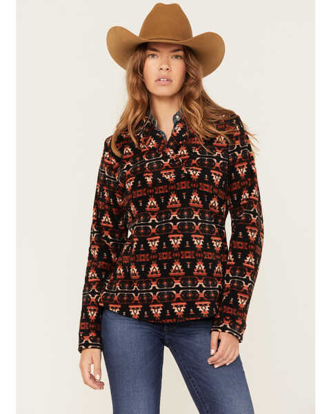 Image #1 - Outback Trading Co Women's Janet Pullover - Big & Tall, Black, hi-res