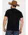 Image #4 - Cowboy Hardware Men's Mexican American Flag Short Sleeve Graphic T-Shirt, Black, hi-res