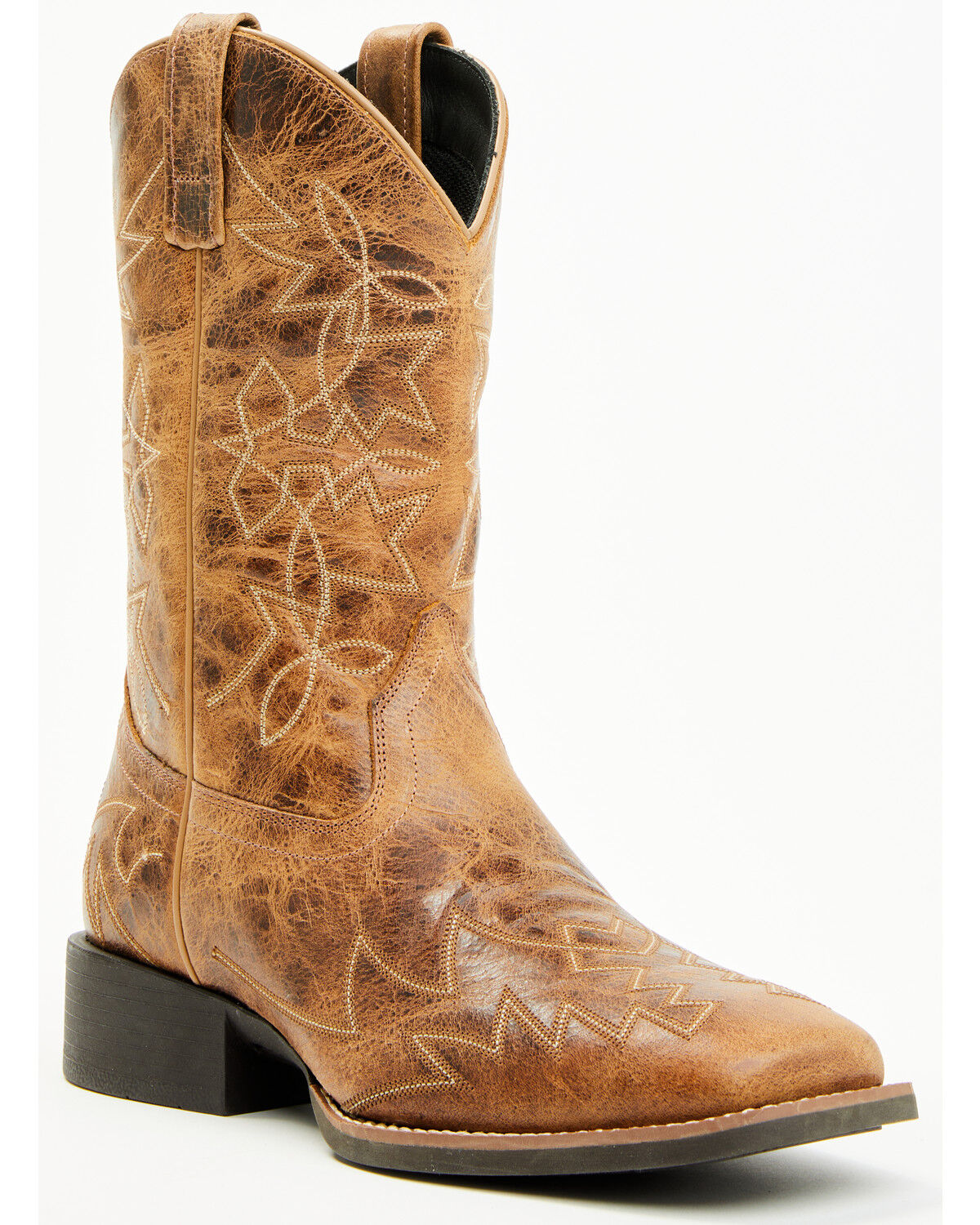 Image #1 - Cody James Men's Ace Performance Western Boots - Broad Square Toe, Brown, hi-res