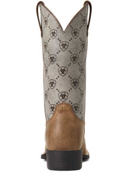 Image #3 - Ariat Women's Round Up Western Performance Boots - Broad Square Toe, Brown, hi-res