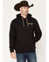 Image #2 - RANK 45&reg; Men's Build A Legend Logo Graphic Hooded Sweatshirt, Black, hi-res