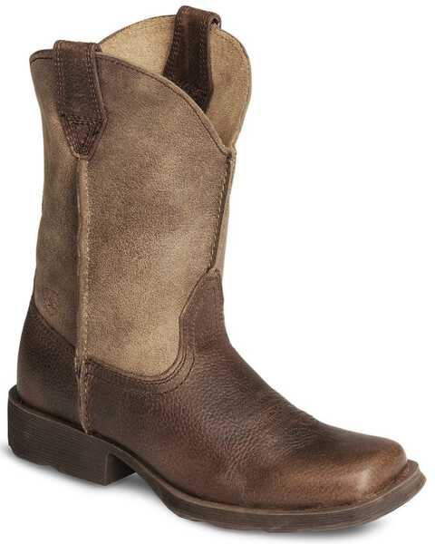 Image #1 - Ariat Boys' Earth Rambler Western Boots - Square Toe, Earth, hi-res