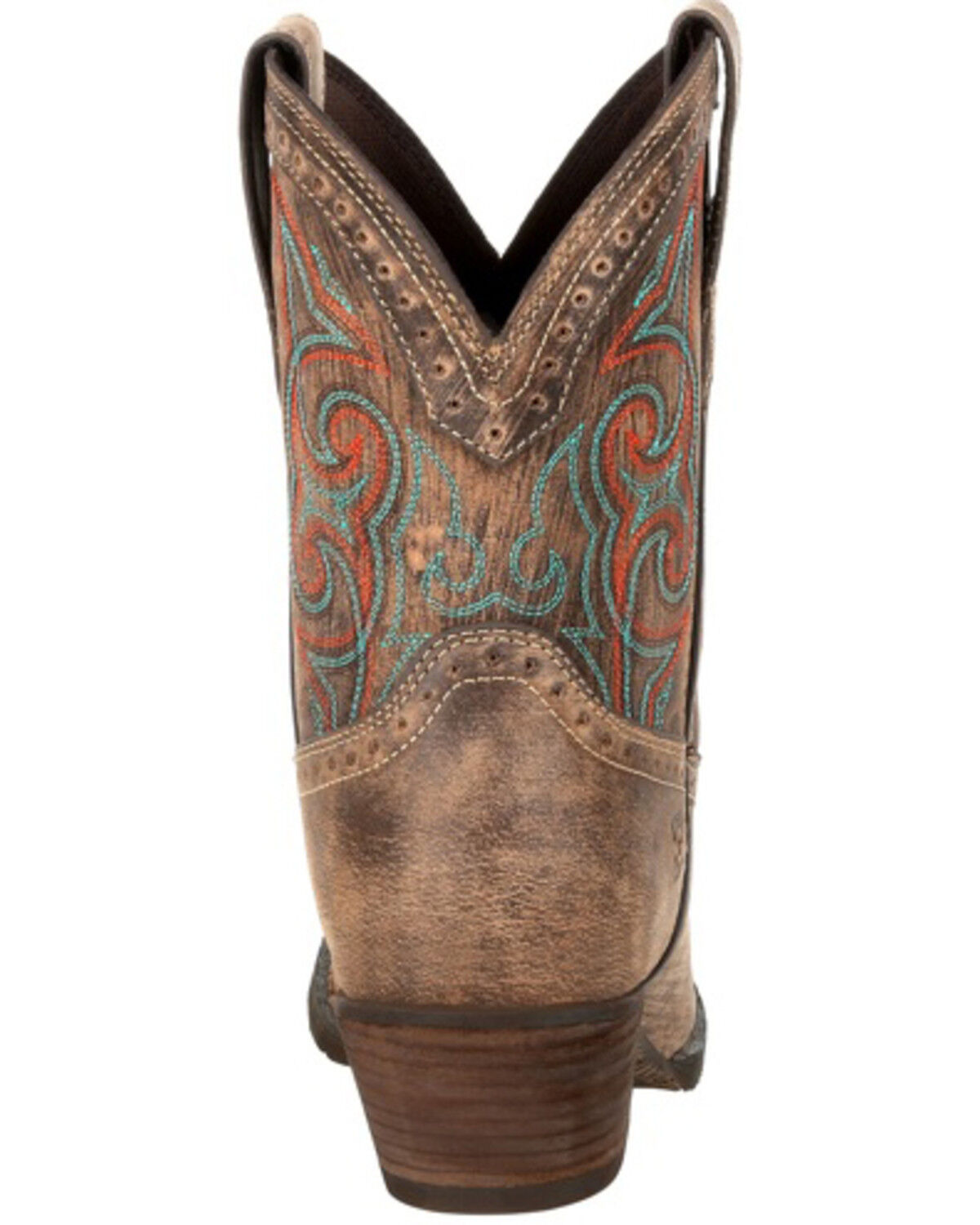 Image #4 - Durango Women's Driftwood Western Booties - Snip Toe, Brown, hi-res