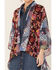 Image #2 - LaBiz Women's Navy & Burgundy Floral Short Kimono, Navy, hi-res