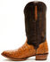 Image #3 - El Dorado Men's Exotic American Alligator Western Boots - Round Toe, Brass, hi-res