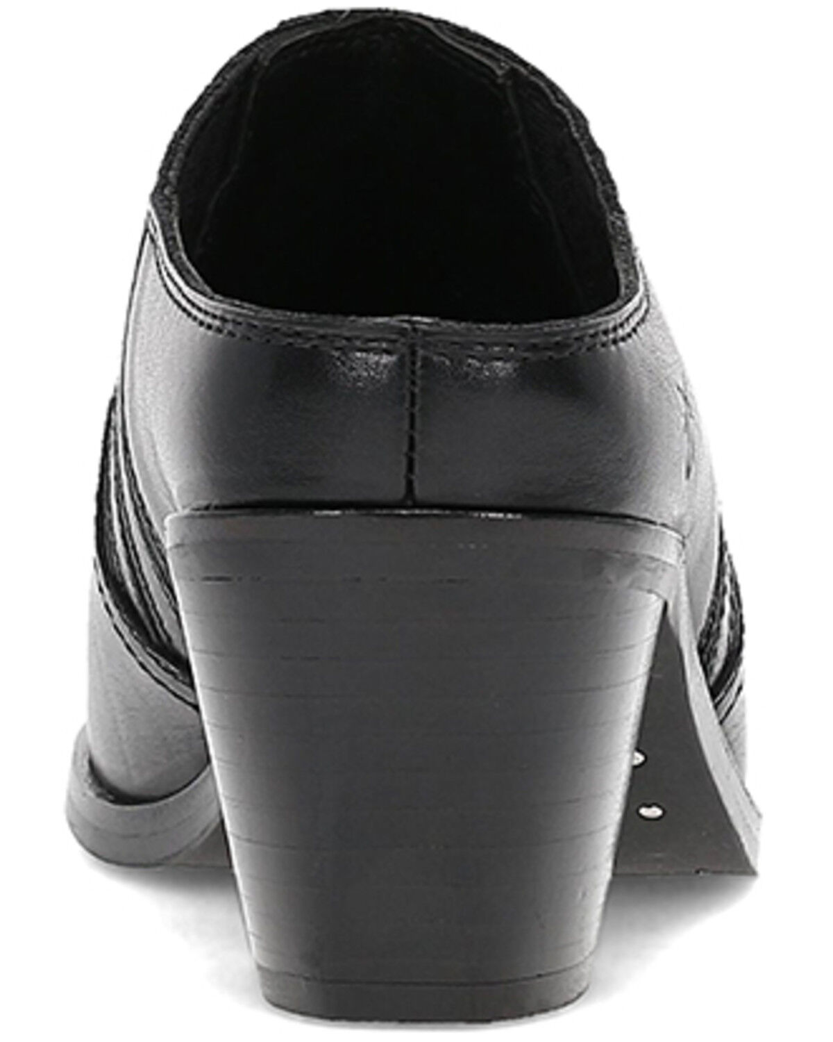 Image #5 - Frye Women's Sara Western Mules, Black, hi-res