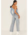 Image #3 - Unpublished Denim Women's Greta Lotus Crop Wide Jeans, Blue, hi-res