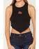 Image #3 - Bailey Zimmerman Women's Hanky Hem Tank, Black, hi-res