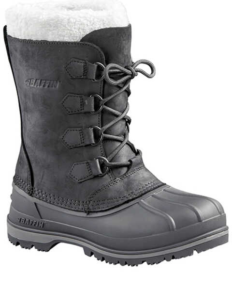 Baffin Women's Canada Insulated Waterproof Boots - Round Toe , Black, hi-res