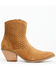 Image #2 - Dingo Women's Miss Priss Suede Booties - Round Toe, Camel, hi-res