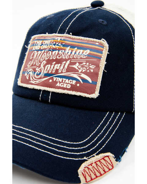 Image #2 - Moonshine Spirit Men's Vintage Aged Baseball Cap, Navy, hi-res