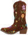 Image #3 - Dingo Little Girls' Flower Power Western Boots - Snip Toe, Brown, hi-res