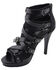 Image #2 - Milwaukee Performance Women's Ankle Strap Stiletto Sandals, Black, hi-res