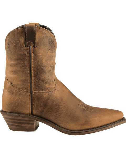 Abilene Women's Distressed 7" Western Boots - Snip Toe , Brown, hi-res