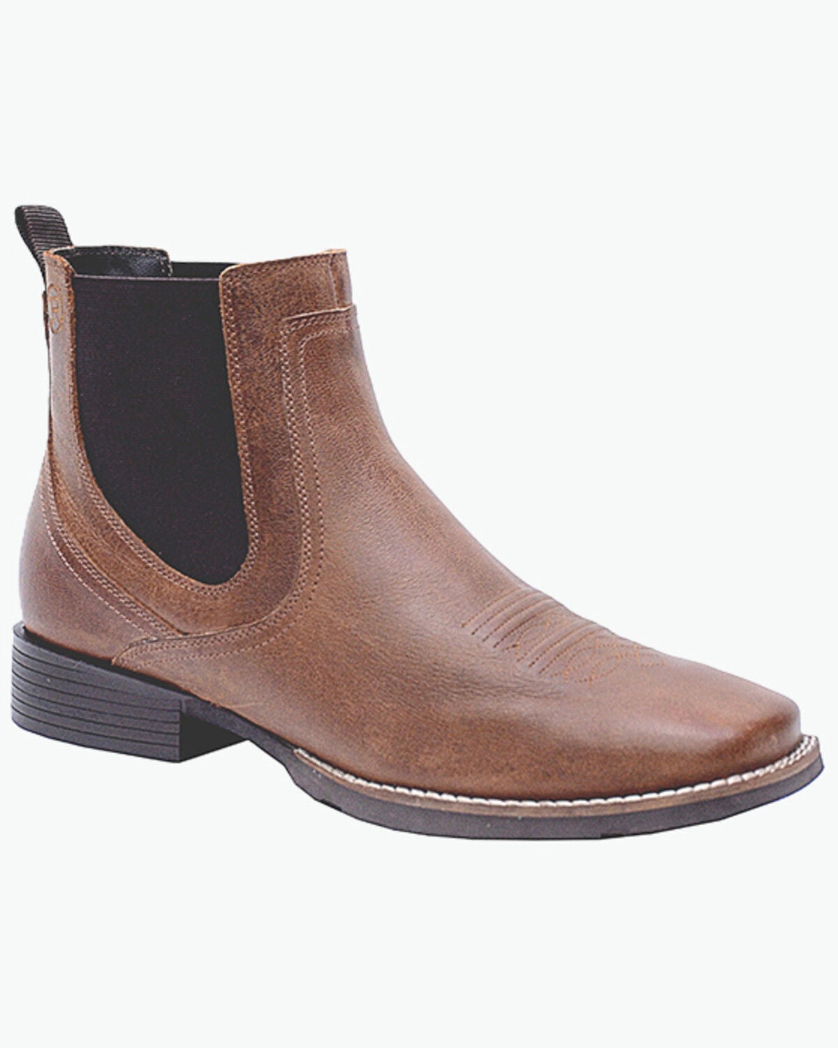 Image #1 - Roper Men's Magnum Chelsea Ankle Boots - Broad Square Toe, Tan, hi-res